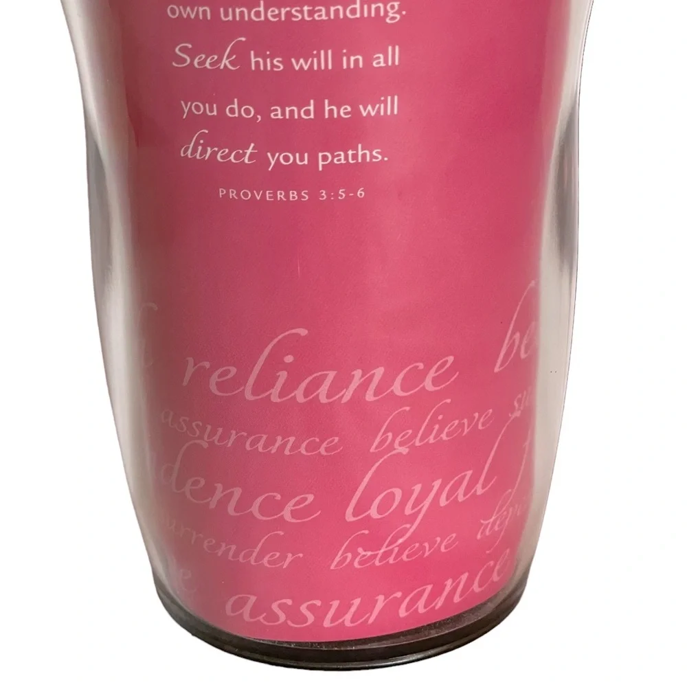 Acrylic Insulated Travel Tumbler Mug Inspirational TRUST with Scripture 16 oz.